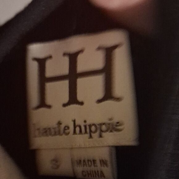 Haute Hippie Black Long Open Sleeve Women's Top Size S - Picture 13 of 16